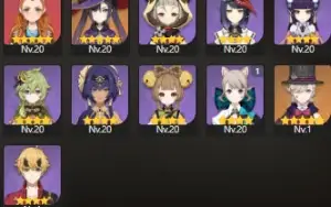 Conta Genshin AR 54 com 8 personagens 5 stars