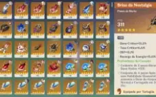 Conta Genshin AR 54 com 8 personagens 5 stars