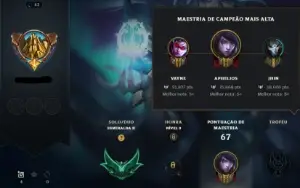 conta esmeralda II alto mmr 63% de winrate