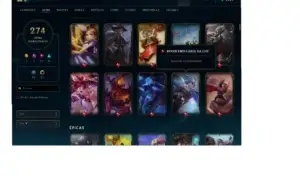 Vendo conta lol 274 skins e 126 champ
