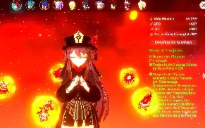 Hu Tao C1 + Bis(Staff of Homa) + Xingquiu C6 + Keqinq AR 52