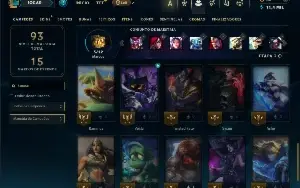 Ouro 4 com 35 Champs e 18 Skins