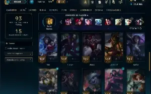 Ouro 4 com 35 Champs e 18 Skins
