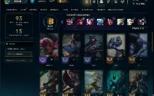 Ouro 4 com 35 Champs e 18 Skins
