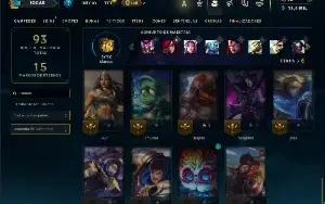 Ouro 4 com 35 Champs e 18 Skins