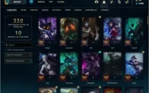 Conta prata 3 com 42 skins e 100 champs