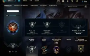 Conta prata 3 com 42 skins e 100 champs
