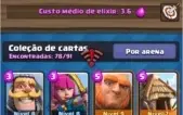 conta de Clash Royale arena 8,com 6 lendária e level 9