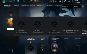 Unranked com 23 Champs e 7 Skins