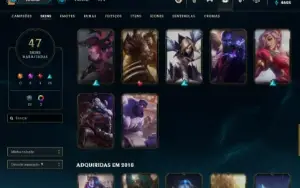Conta com Miss Fortune Feiticeira prestigio e 2022