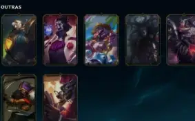 Conta de Lol Diversas Skins MMR de Platina 3