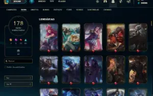 Conta League Of Legends 178 skins, 2 ultimates 3 miticas ...