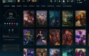 Bronze 1 com 55 Champs e 36 Skins +2 Prestigios