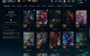 Bronze 1 com 55 Champs e 36 Skins +2 Prestigios