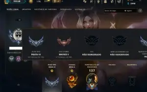 Bronze 1 com 55 Champs e 36 Skins +2 Prestigios