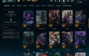 Bronze 1 com 55 Champs e 36 Skins +2 Prestigios