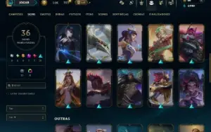 Bronze 1 com 55 Champs e 36 Skins +2 Prestigios