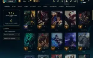 Bronze 1 com 55 Champs e 36 Skins +2 Prestigios
