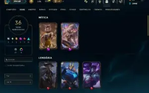 Bronze 1 com 55 Champs e 36 Skins +2 Prestigios