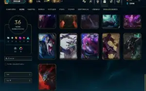 Bronze 1 com 55 Champs e 36 Skins +2 Prestigios