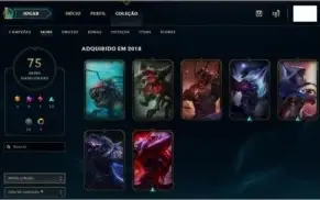 CONTA PLATINA 2 79 SKINS 2 ULTIMATE
