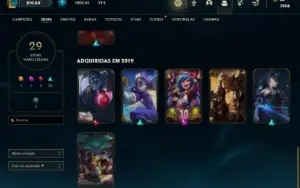 Conta de lol lvl 94 pra vender rápido