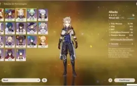 GENSHIN IMPACT AR 39 / NA - KLEE, MONA & ALBEDO + 14 ARMAS
