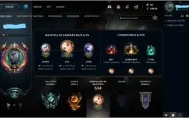 CONTA LEAGUE OF LEGENDS LVL 706