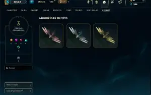 Diamante 4 com 41 Champs e 5 Skins + 2 Fragmentos
