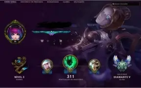 conta league of legends d5