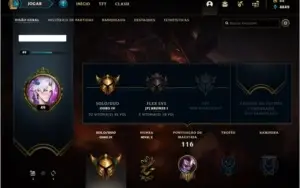 Conta ouro 4 com 53 skins e 82 champs