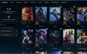conta league of legends main adc