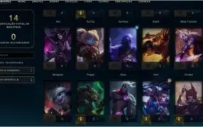 conta league of legends main adc