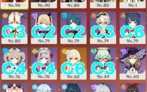 Conta Genshin Impact Com 5 Personagens 5*, Gemas, Itens e +