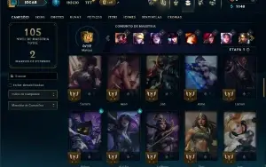 Bronze 3 com 60 Champs e 12 Skins ( ADC  / MID )