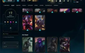 Bronze 3 com 60 Champs e 12 Skins ( ADC  / MID )