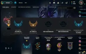 Conta com todos campeões, 143 habilitadas + 113 fragmentos