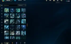 Conta com todos campeões, 143 habilitadas + 113 fragmentos