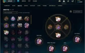 Conta unranked lv 22 com 9 champs, 4 skins e 6 fragmentos