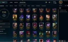 conta platina 5 ,39 champs,16skins