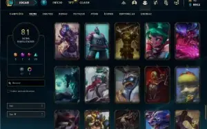 Conta ouro 4 com 110 Champs e 81 Skins + 1kk de Vayne