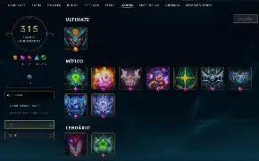 LoL 320 Skins | Diana Prestígio, Uzi Hall of Legends, S4+
