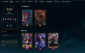 LoL 320 Skins | Diana Prestígio, Uzi Hall of Legends, S4+