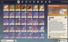 AR58: 12 Personagens 5 Estrelas+7 Armas 5 Estrelas+15k Primo