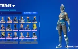 Conta Fortnite com skins do passe de batalha 4 ao 2 do 2 cap