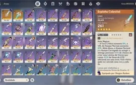 Conta AR55 pity 24 50/50 com 6 personagens 5* e 2 armas 5*