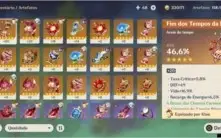 CONTA COM KLEE + MONA + ALBEDO e ARMAS 5 ESTRELAS AR 42