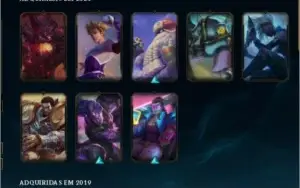 CONTA LOL 27 skins gold4