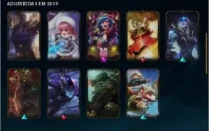 CONTA LOL 27 skins gold4