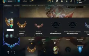 Ouro 2 com 75 Champs e 63 Skins ( JG / TOP / MID )